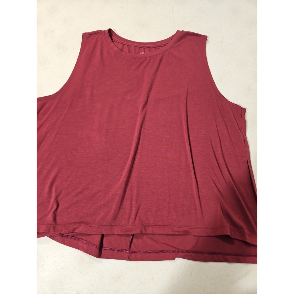 Nike Yoga Dri-Fit Sleeveless Athletic Tank Top Womens XL Maroon Gym Shirt (1953